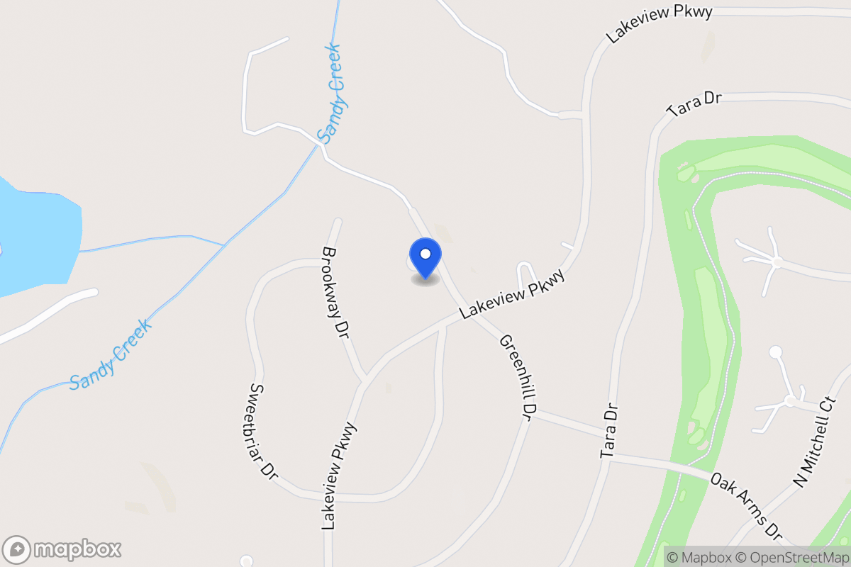 Map of 3175 Greenhill Dr