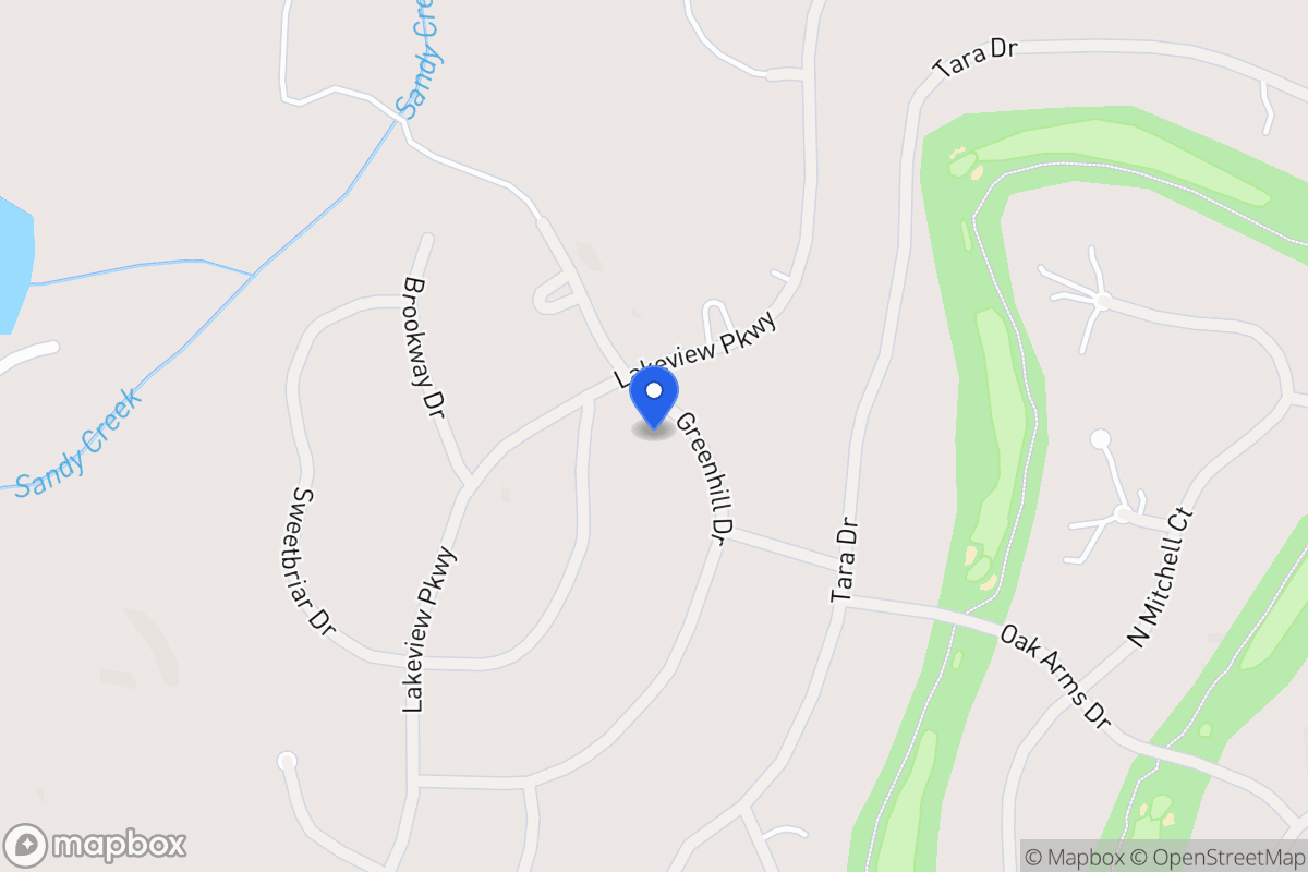 Map of 3195 Greenhill Dr