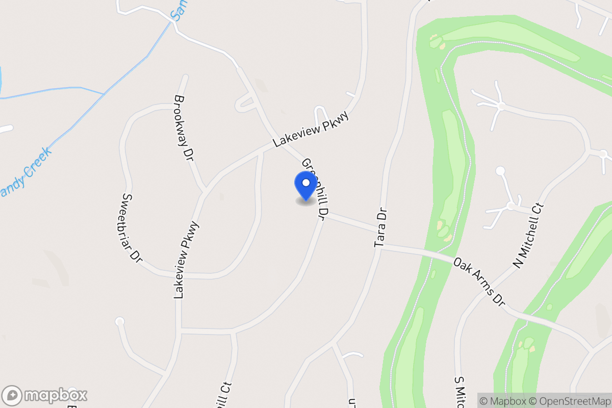 Map of 3198 Greenhill Dr