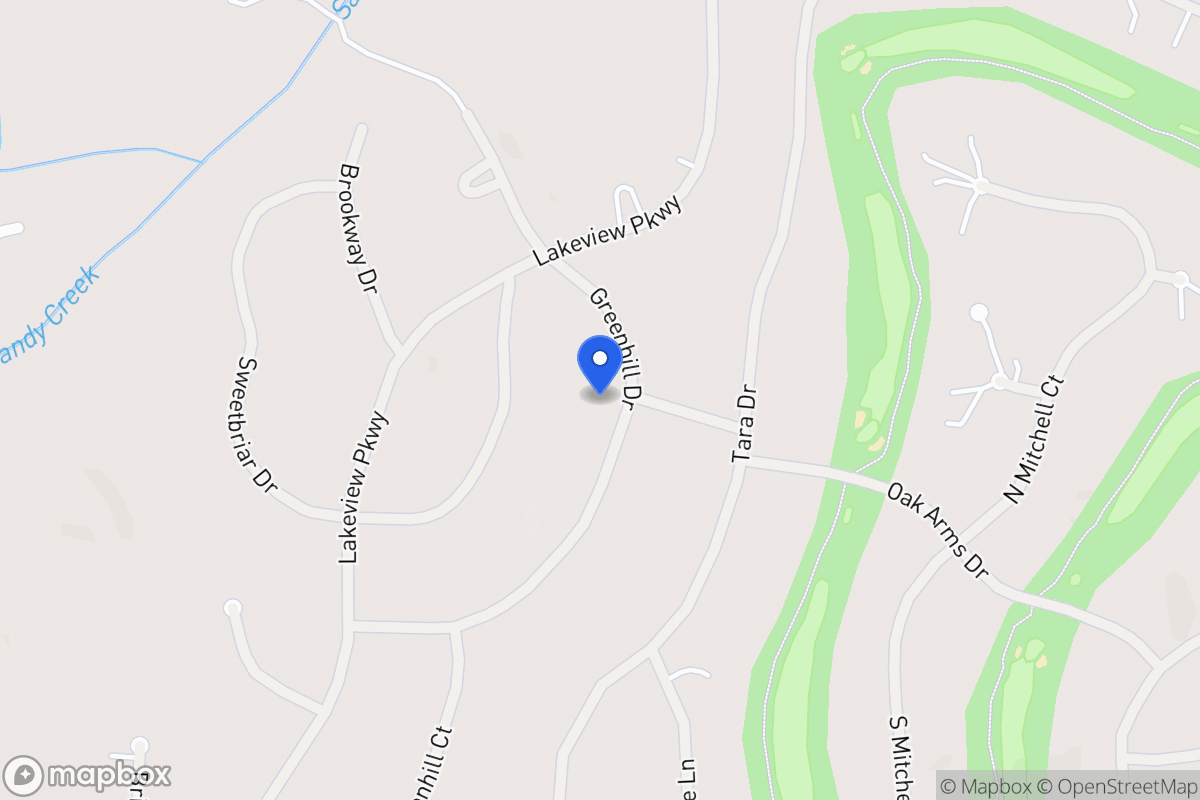 Map of 3199 Greenhill Dr