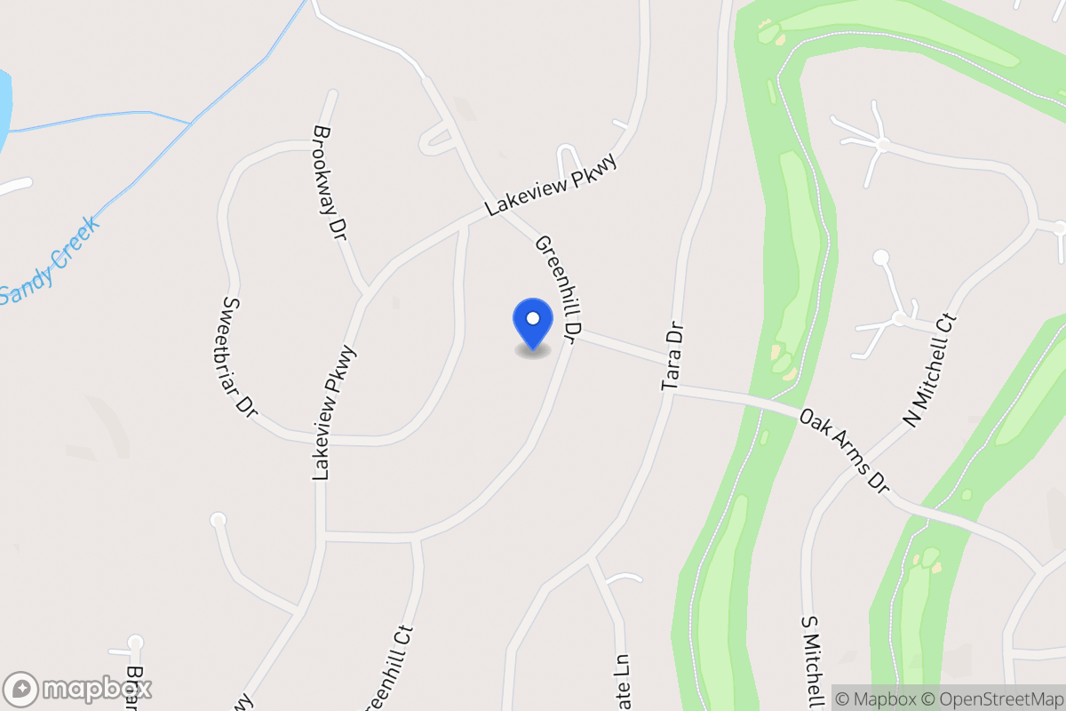 Map of 3200 Greenhill Dr
