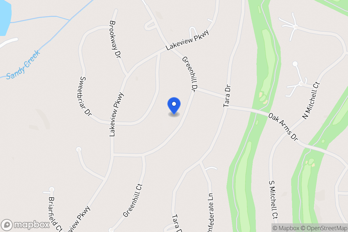 Map of 3203 Greenhill Dr
