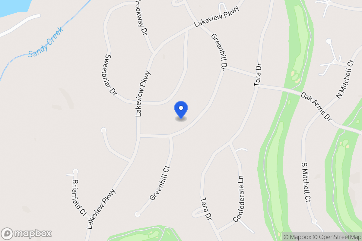 Map of 3207 Greenhill Dr