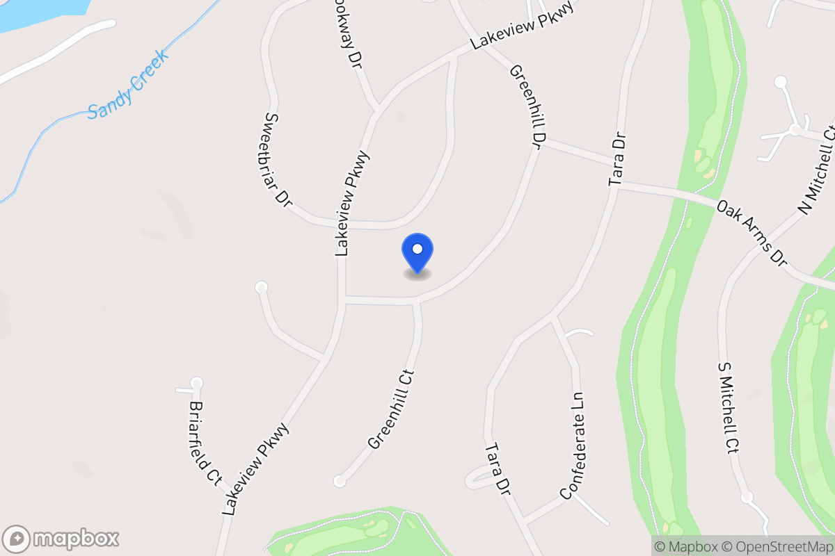 Map of 3209 Greenhill Dr
