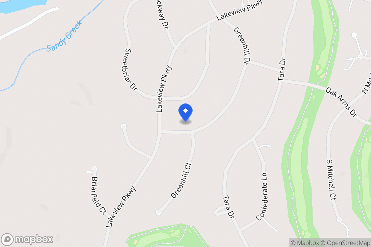 Map of 3210 Greenhill Dr