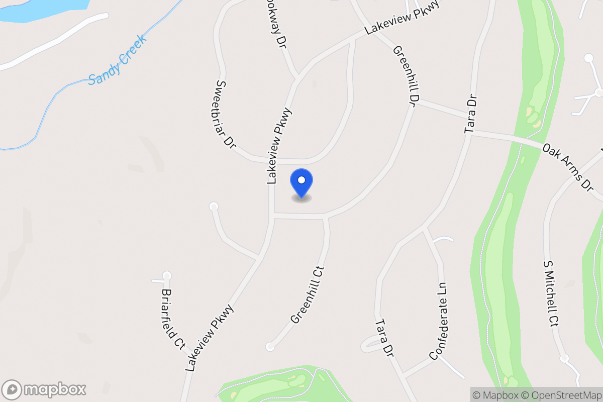 Map of 3211 Greenhill Dr