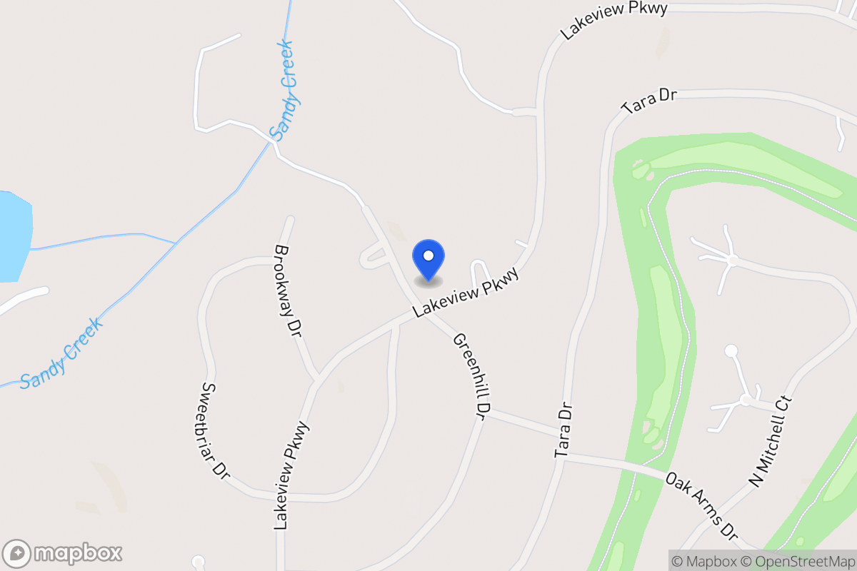 Map of 3231 Greenhill Dr