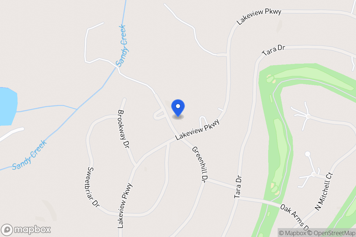 Map of 3232 Greenhill Dr