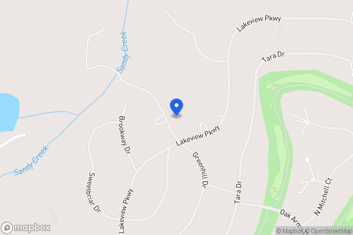Map of 3233 Greenhill Dr