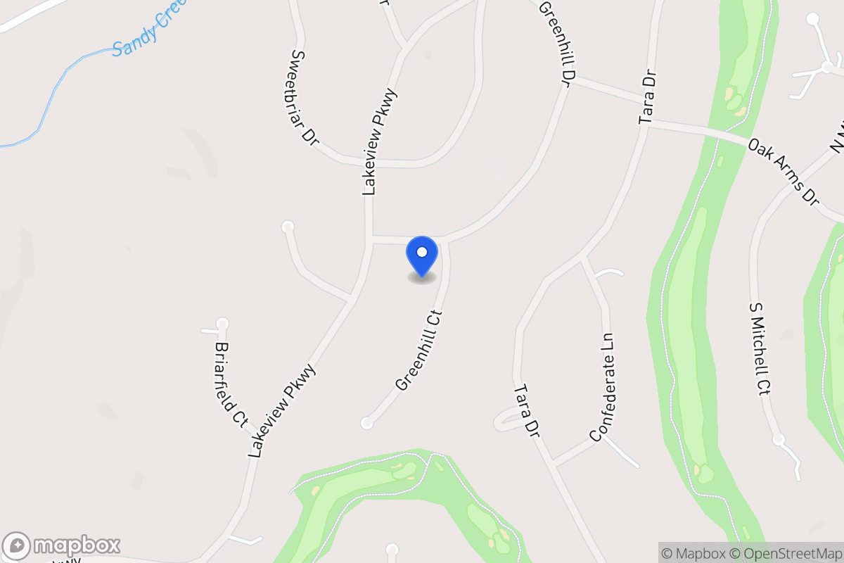 Map of 3249 Greenhill Ct