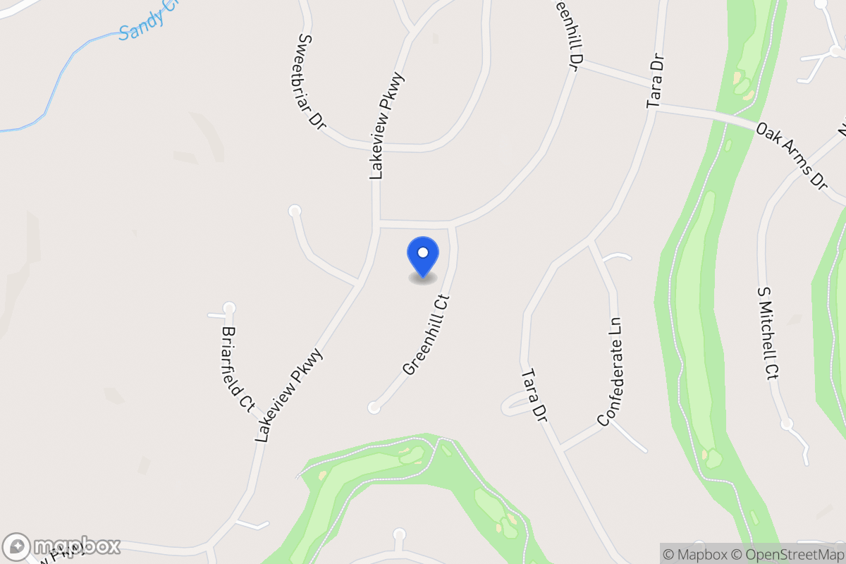 Map of 3250 Greenhill Ct