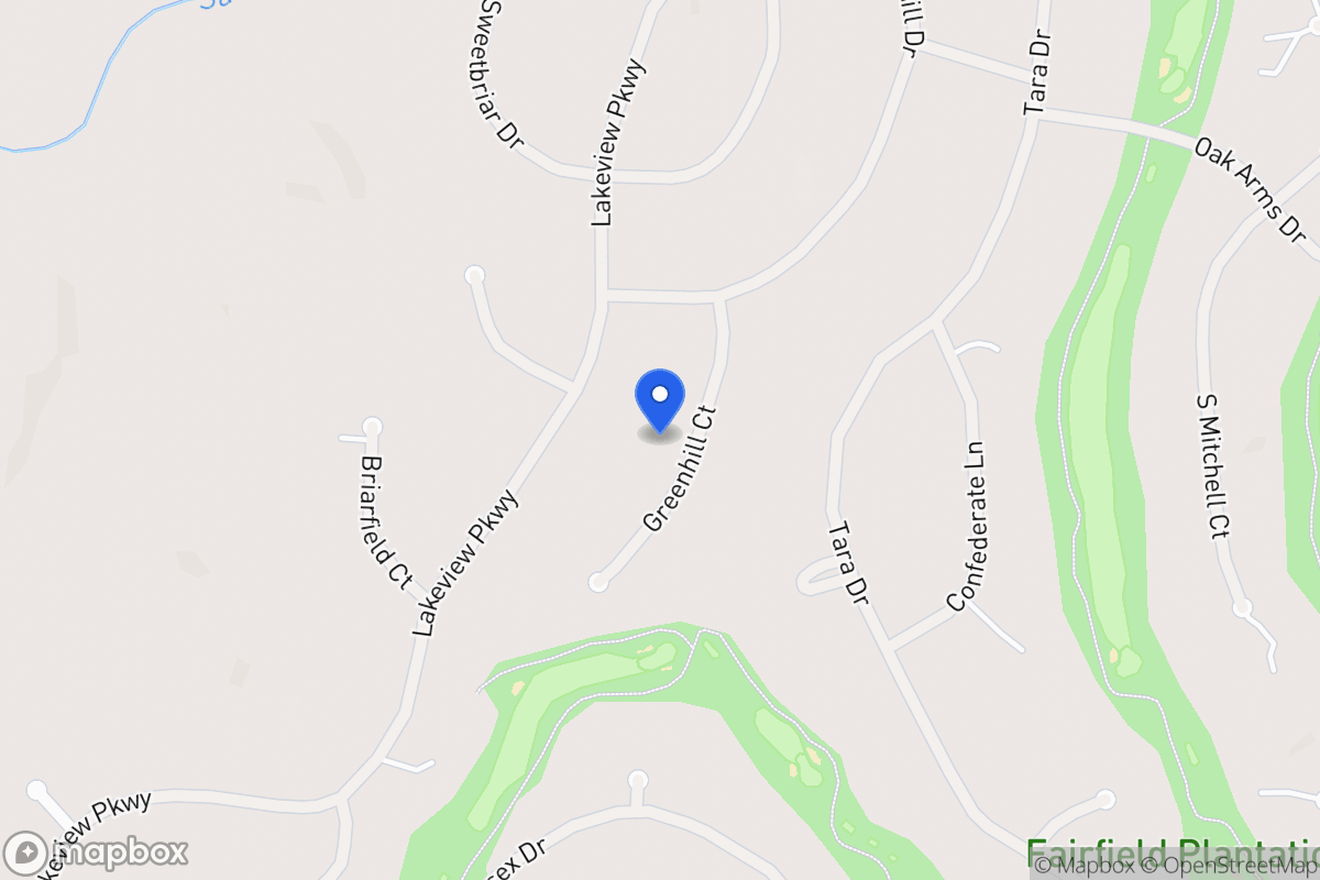Map of 3252 Greenhill Ct