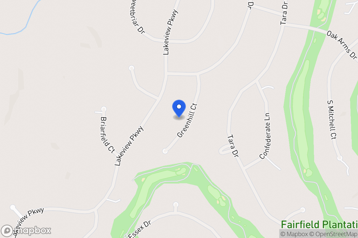 Map of 3253 Greenhill Ct