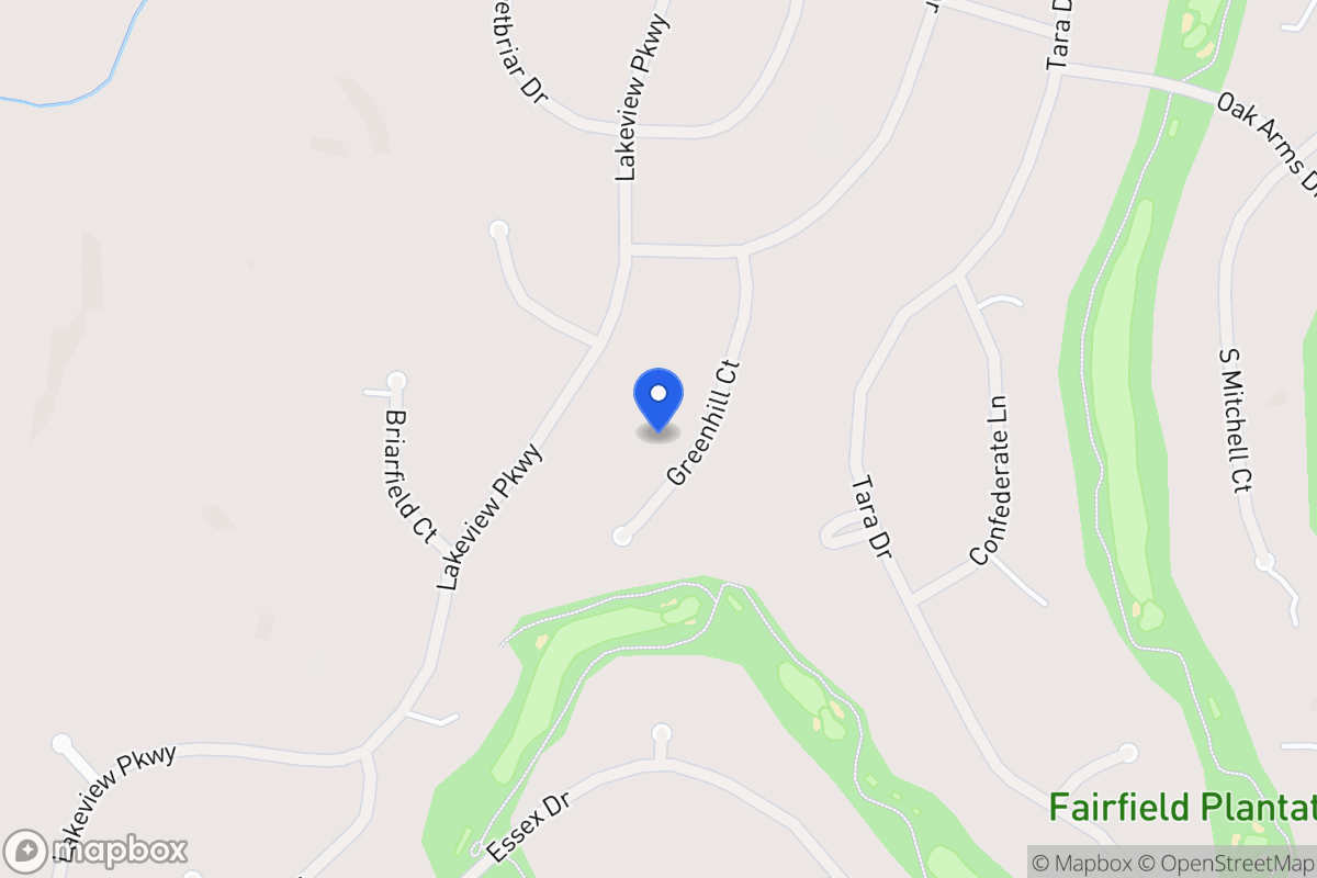 Map of 3254 Greenhill Ct