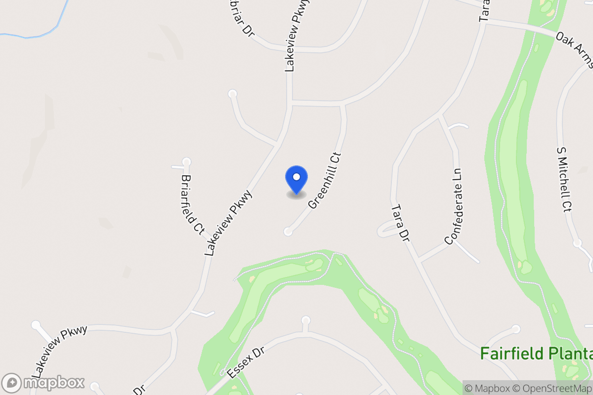 Map of 3255 Greenhill Ct