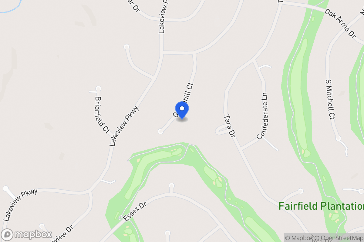 Map of 3265 Greenhill Ct