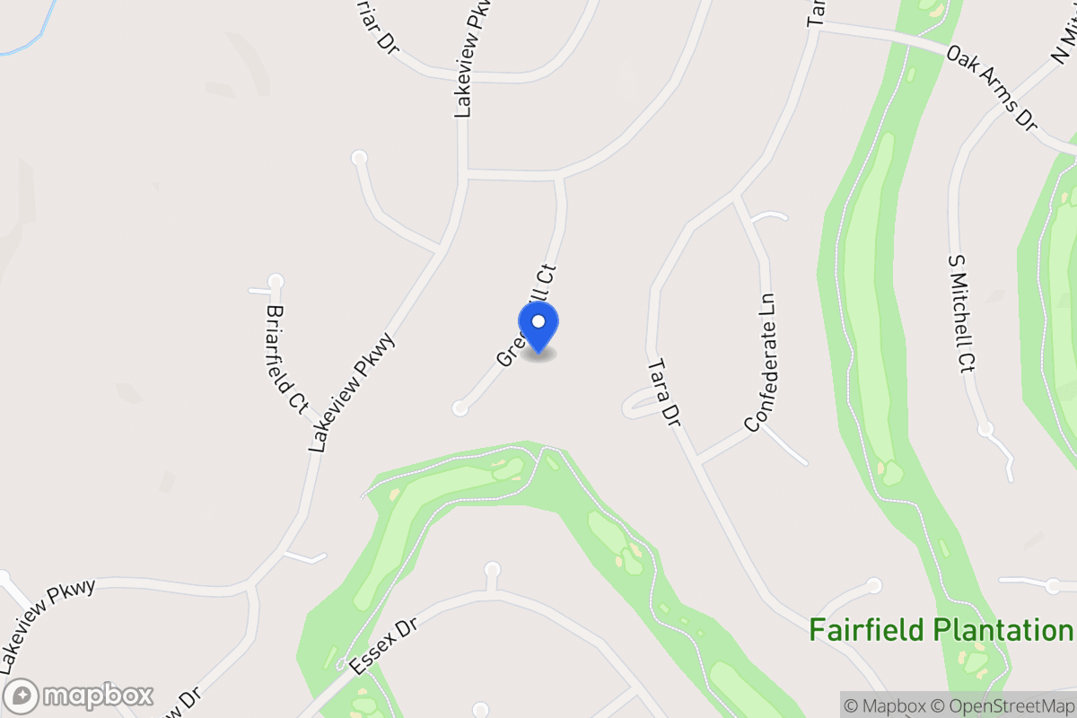 Map of 3266 Greenhill Ct