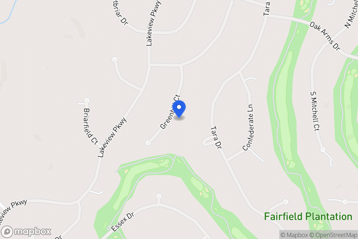 Map of 3267 Greenhill Ct