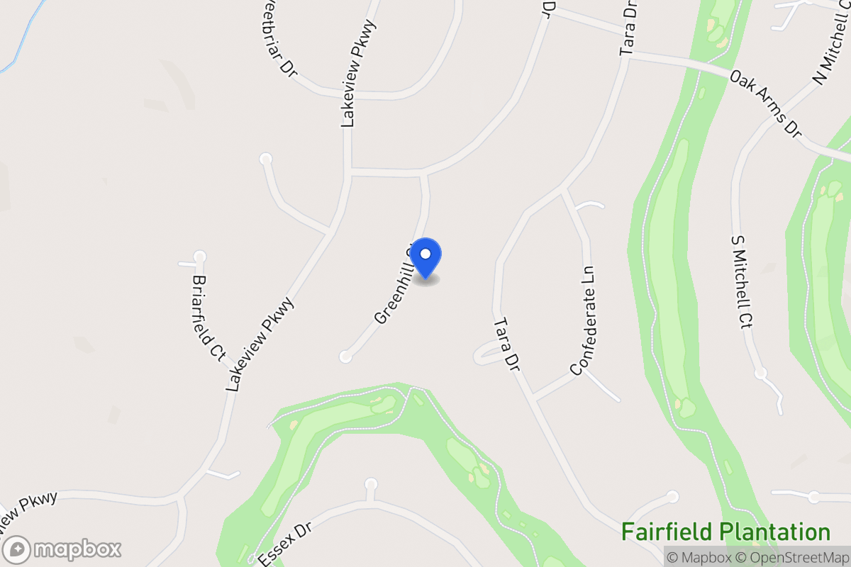 Map of 3268 Greenhill Ct