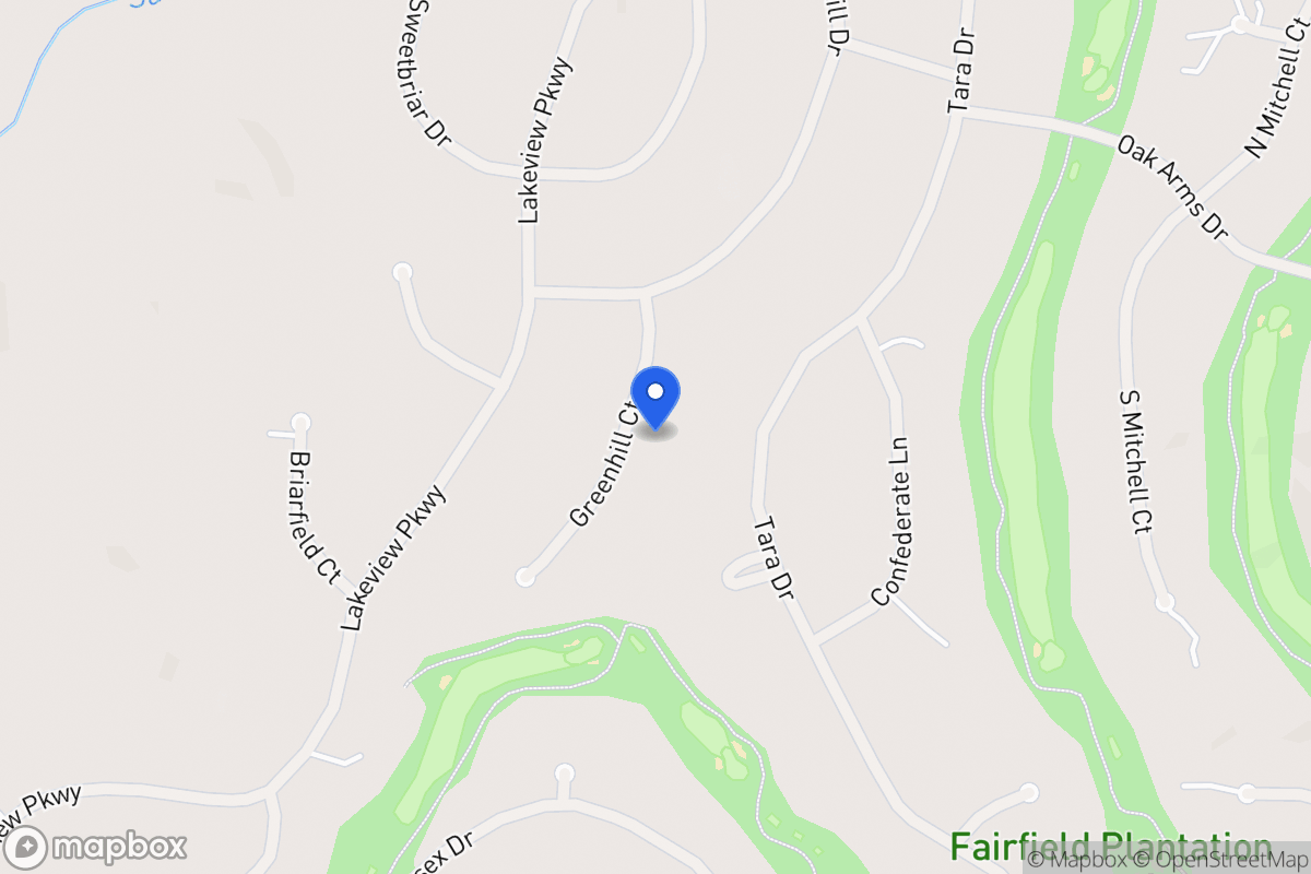 Map of 3269 Greenhill Ct
