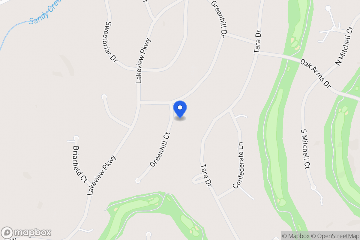 Map of 3272 Greenhill Ct