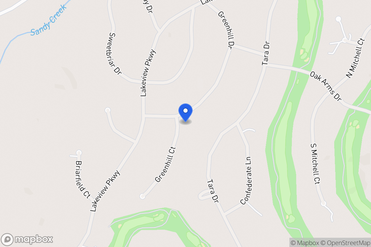 Map of 3273 Greenhill Dr