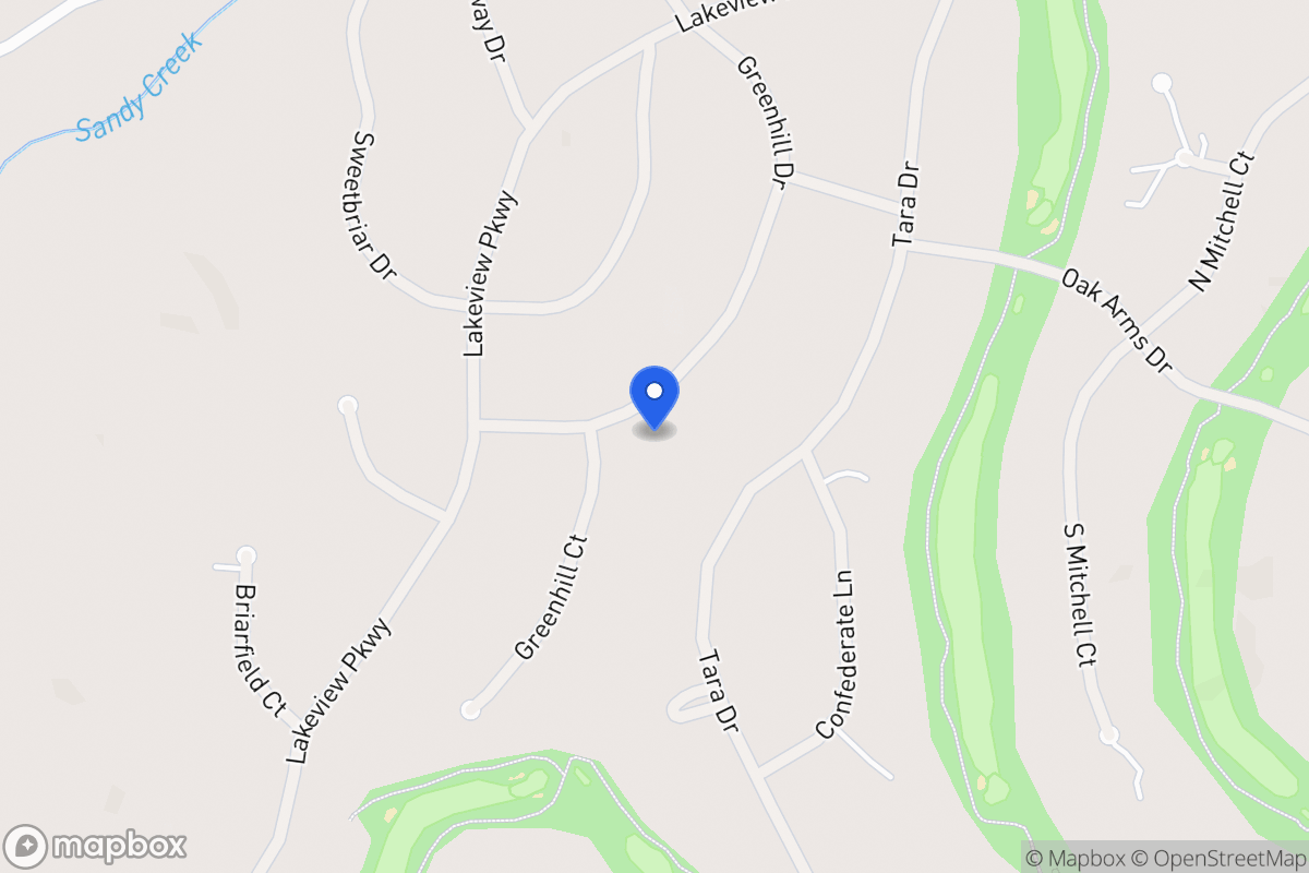 Map of 3274 Greenhill Dr