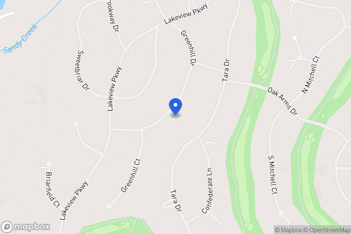 Map of 3277 Greenhill Dr
