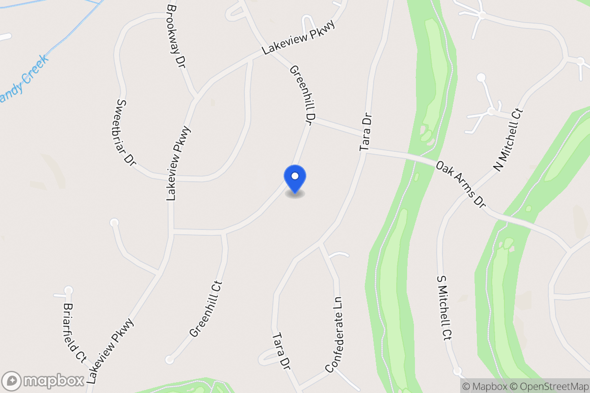 Map of 3278 Greenhill Dr