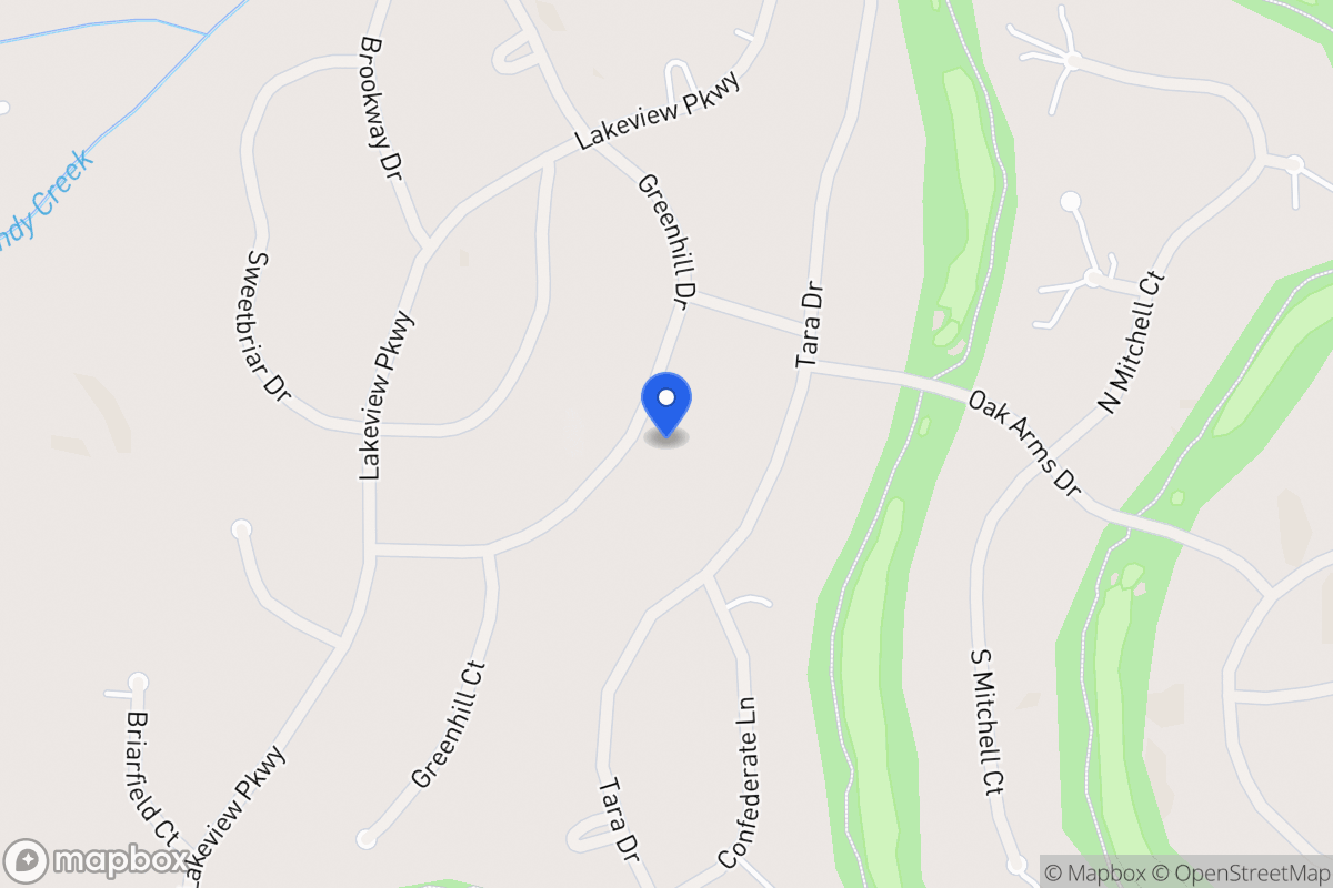 Map of 3279 Greenhill Dr