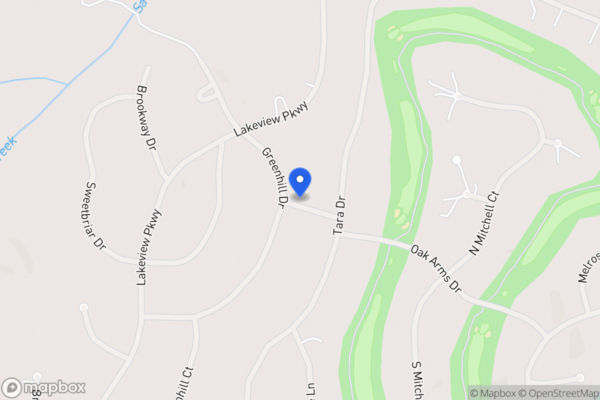 Map of 3284 Greenhill Dr