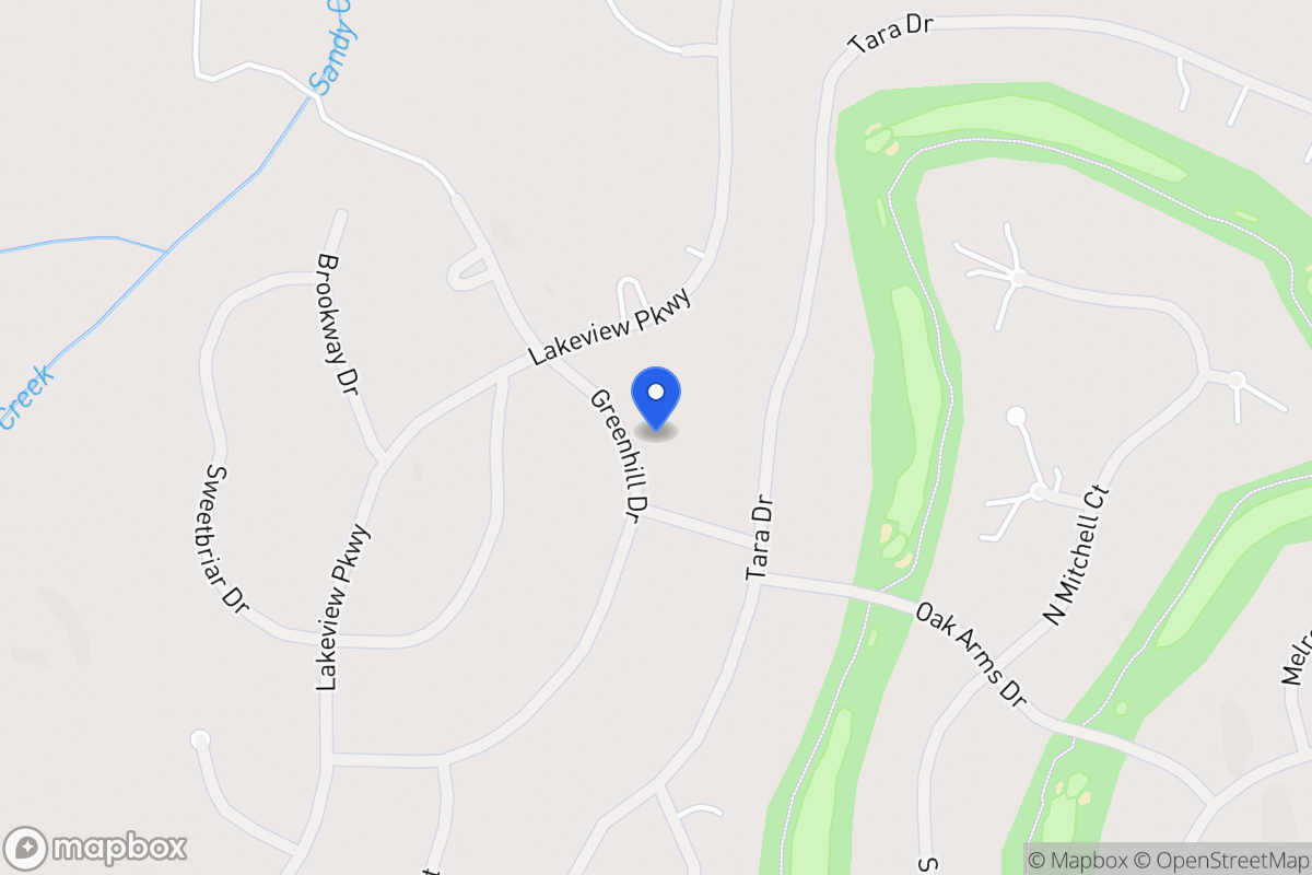 Map of 3286 Greenhill Dr
