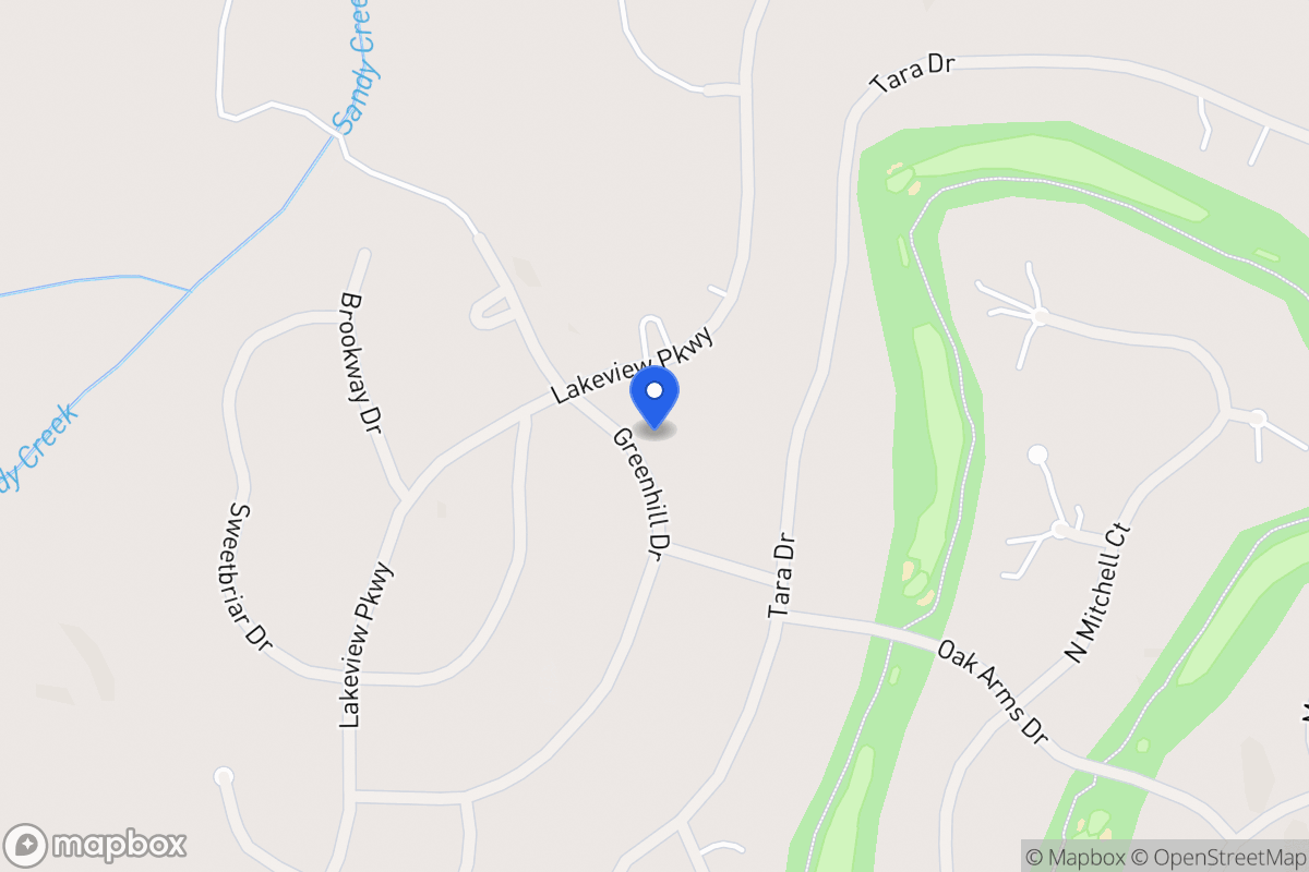 Map of 3288 Greenhill Dr