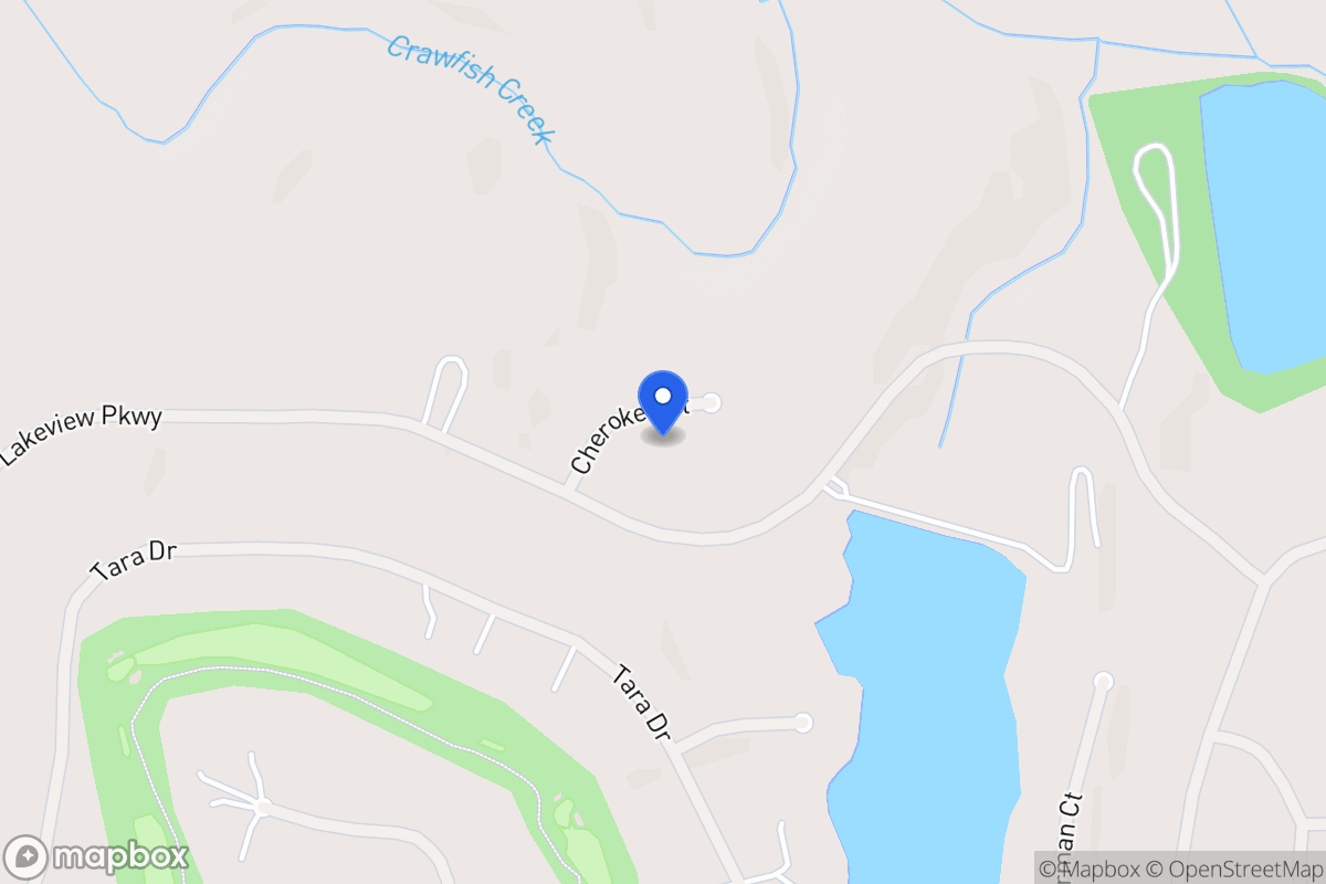 Map of 3340 Cherokee Ct