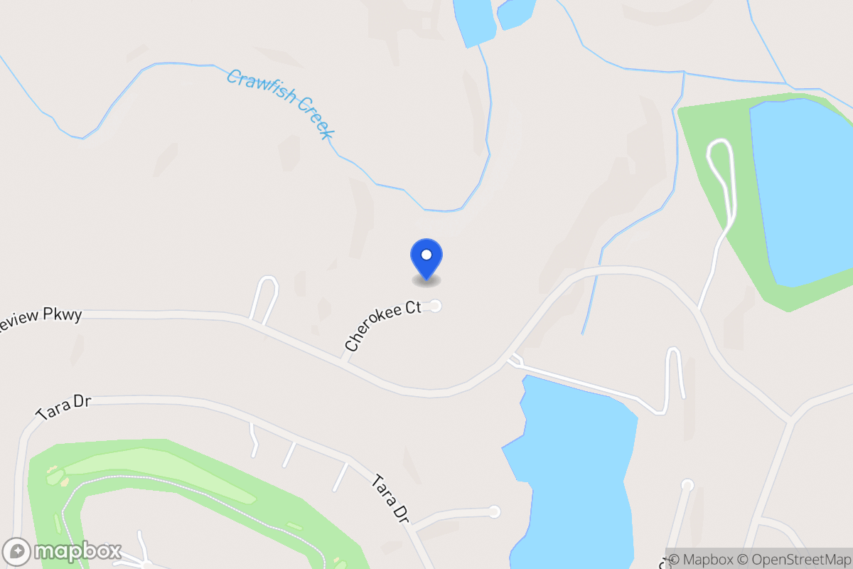 Map of 3346 Cherokee Ct