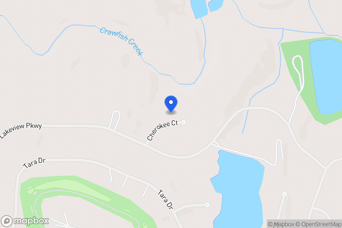 Map of 3347 Cherokee Ct