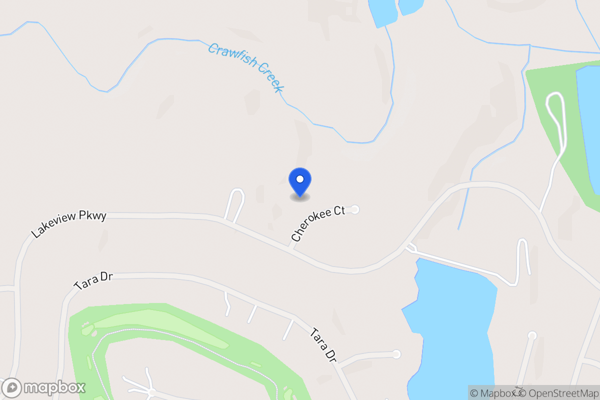 Map of 3349 Cherokee Ct
