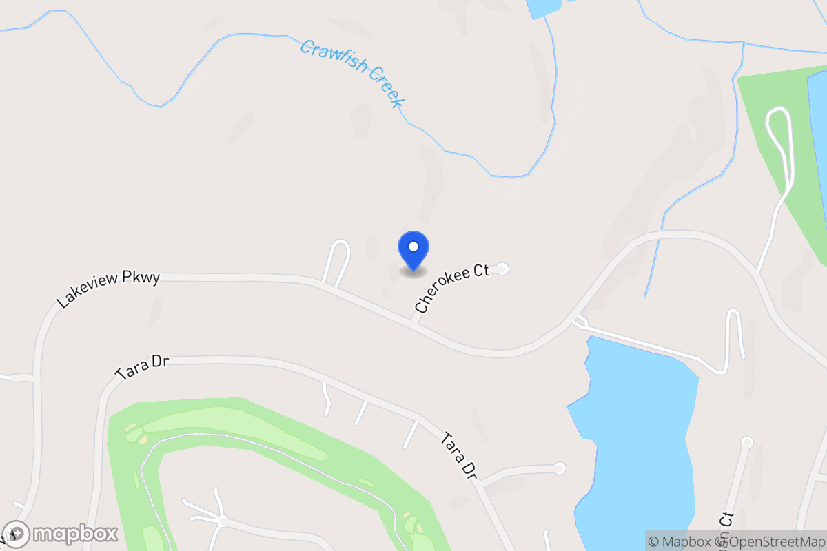 Map of 3350 Cherokee Ct