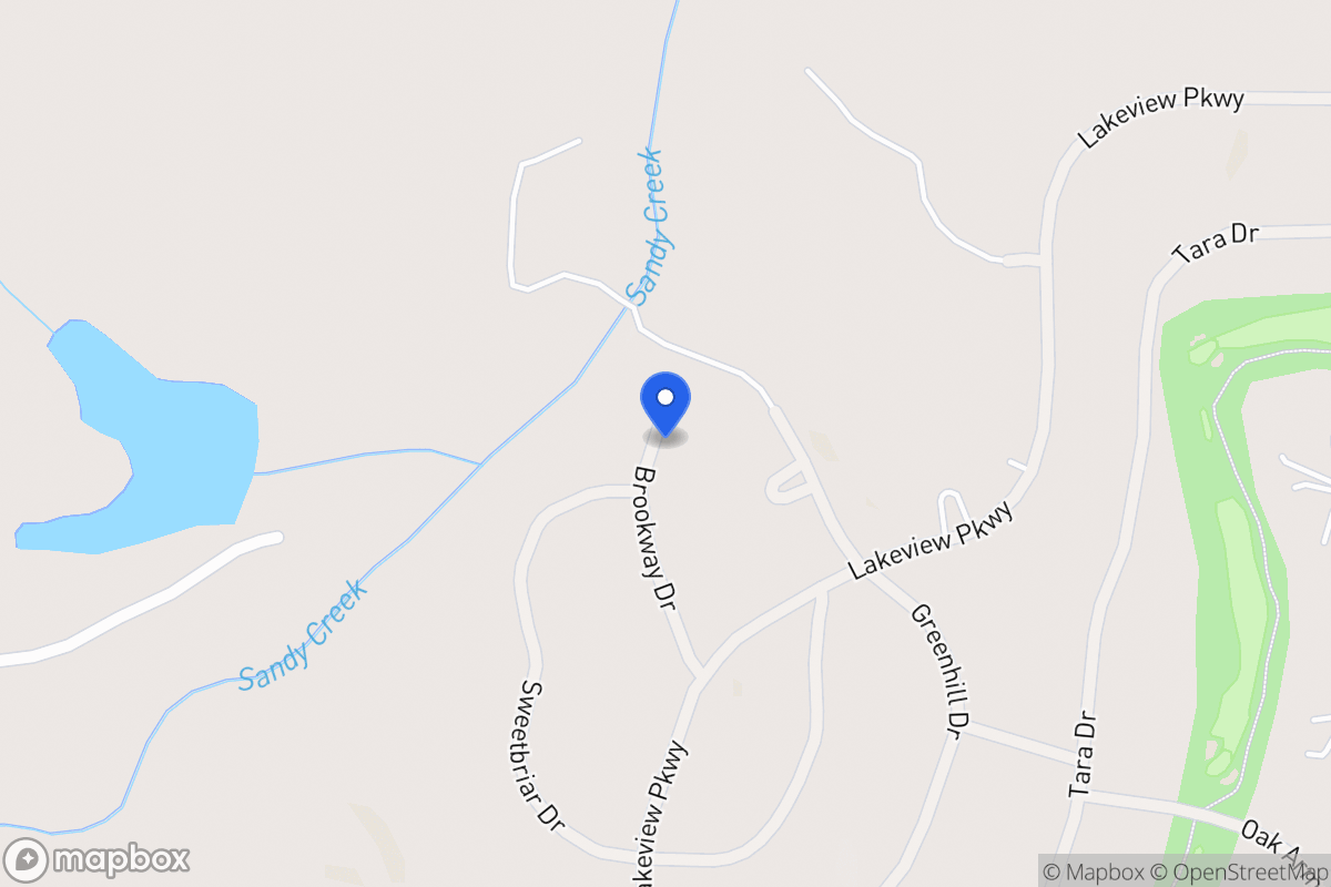Map of Sweetbriar Dr
