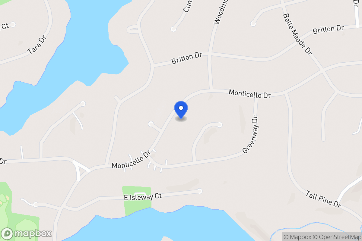 Map of 5013 Monticello Dr