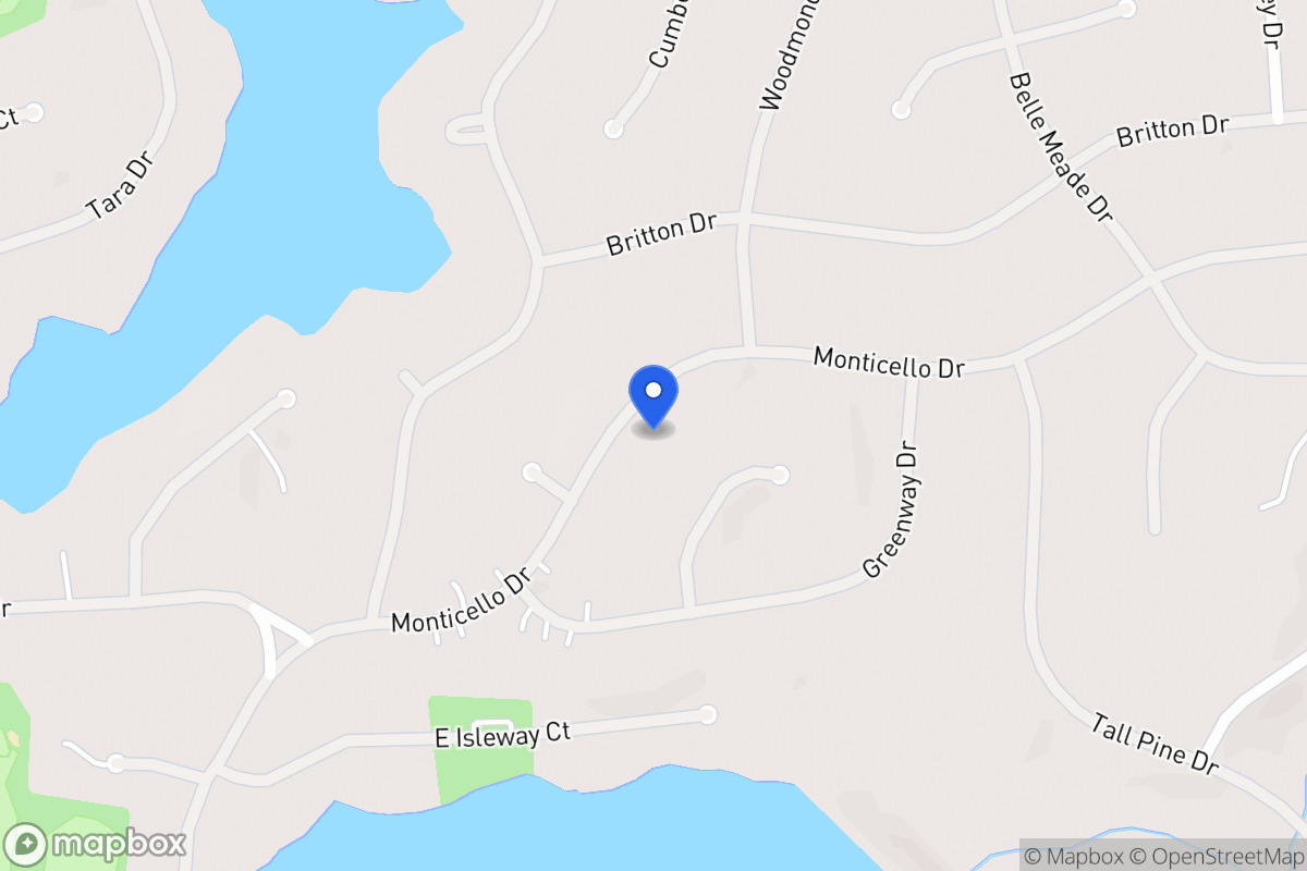 Map of 5014 Monticello Dr
