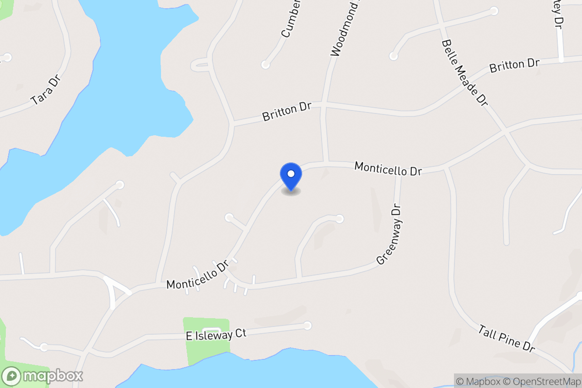 Map of 5015 Monticello Dr