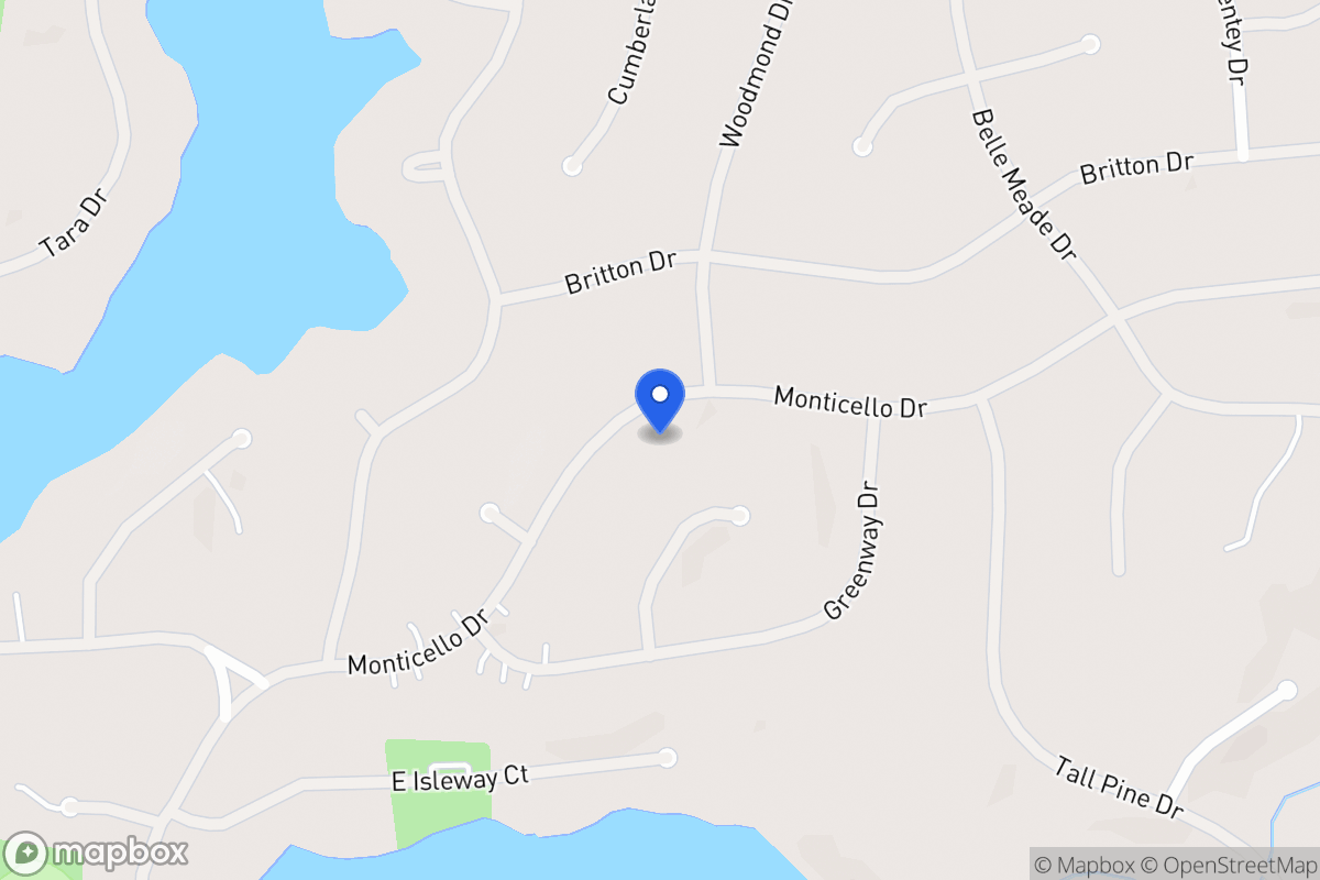 Map of 5016 Monticello Dr