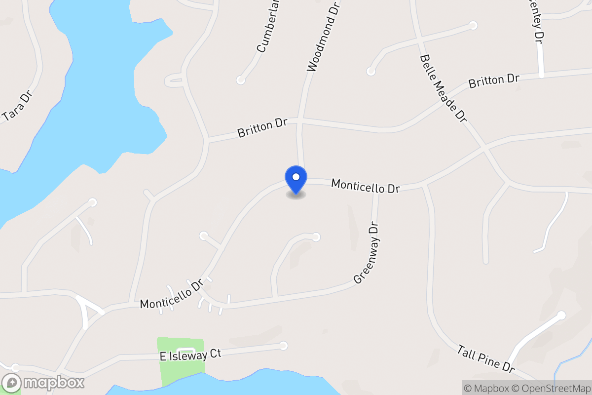 Map of 5018 Monticello Dr