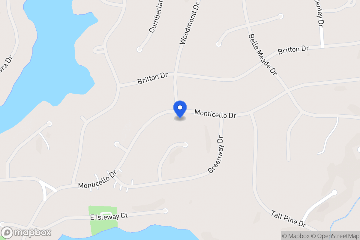 Map of 5019 Monticello Dr
