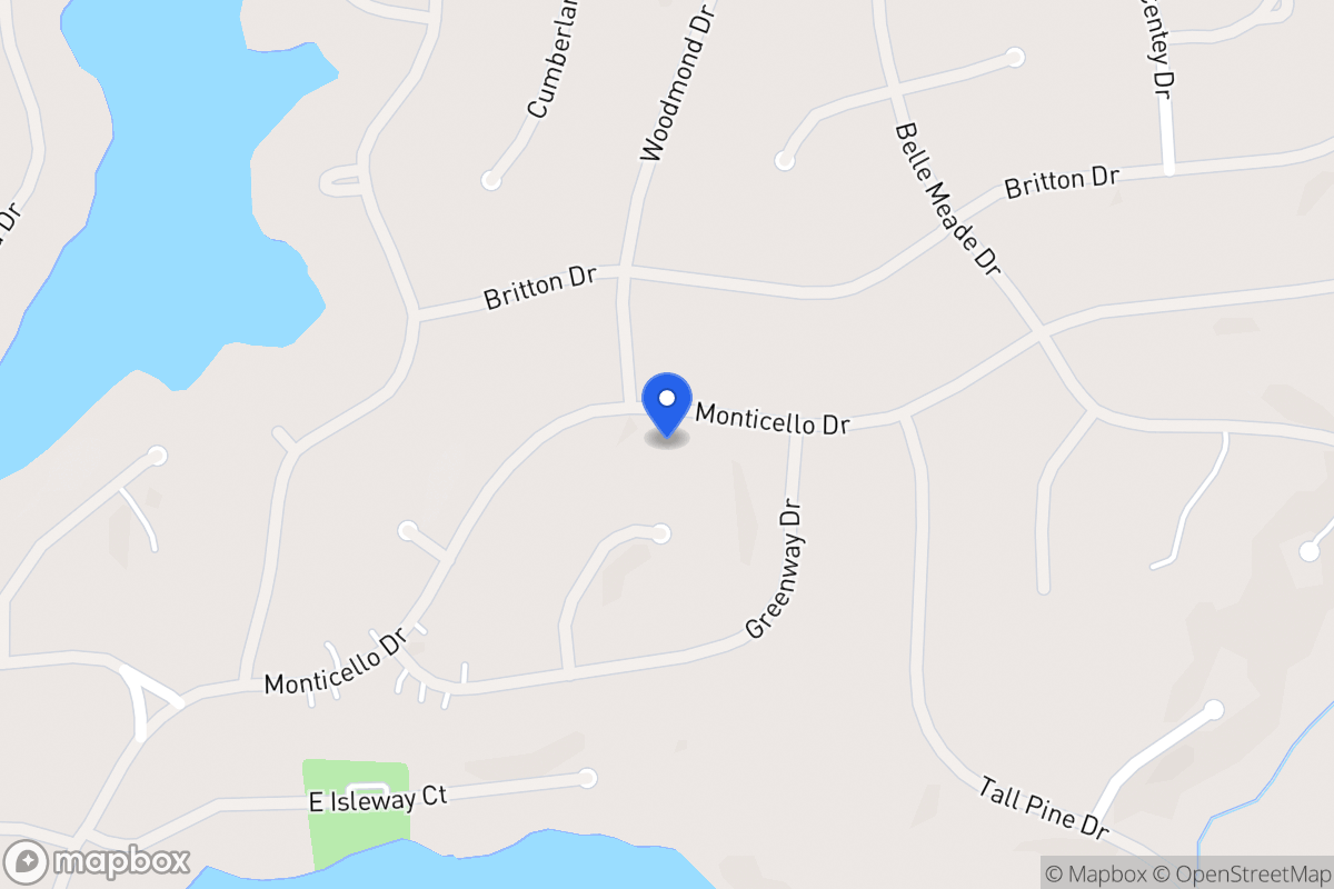 Map of 5020 Monticello Dr