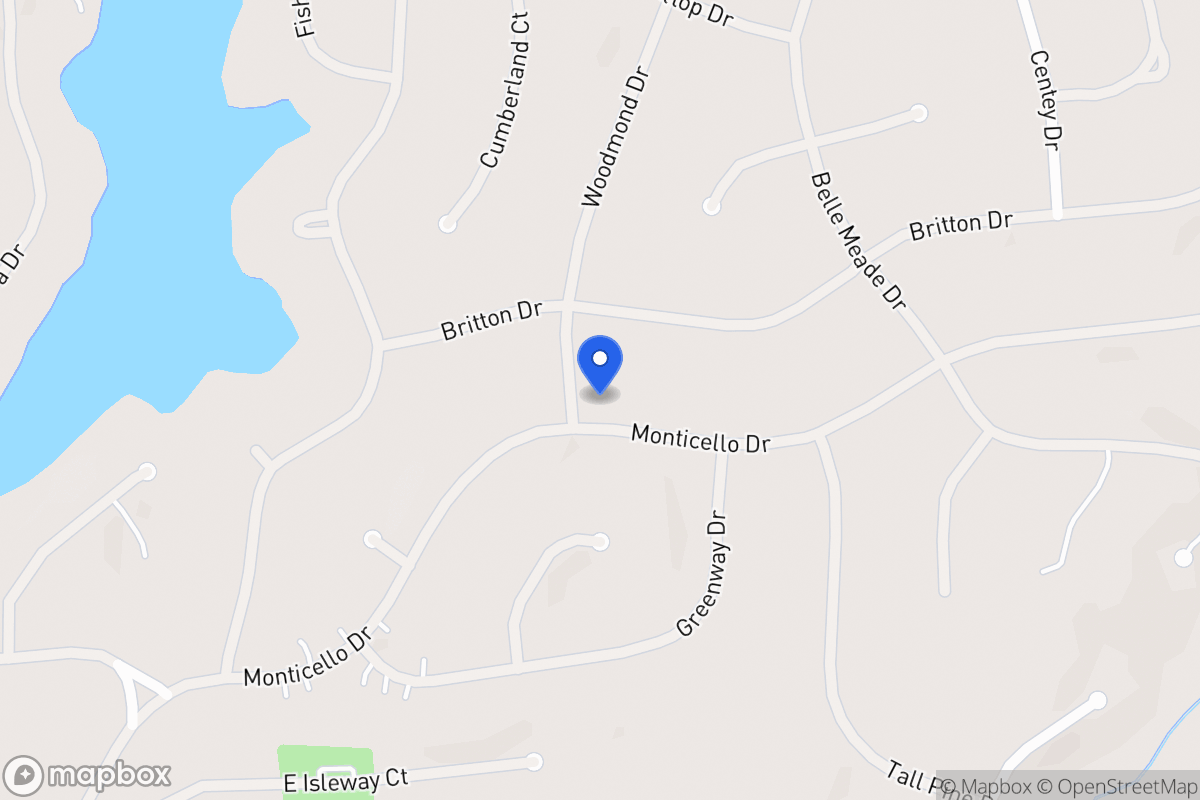 Map of 5021 Monticello Dr