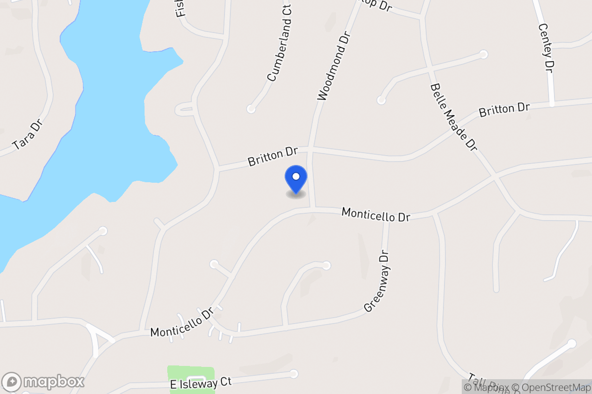 Map of 5022 Monticello Dr