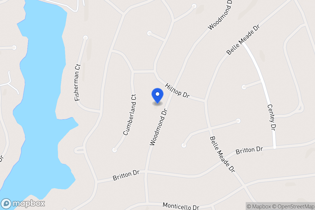 Map of 5114 Woodmond Dr