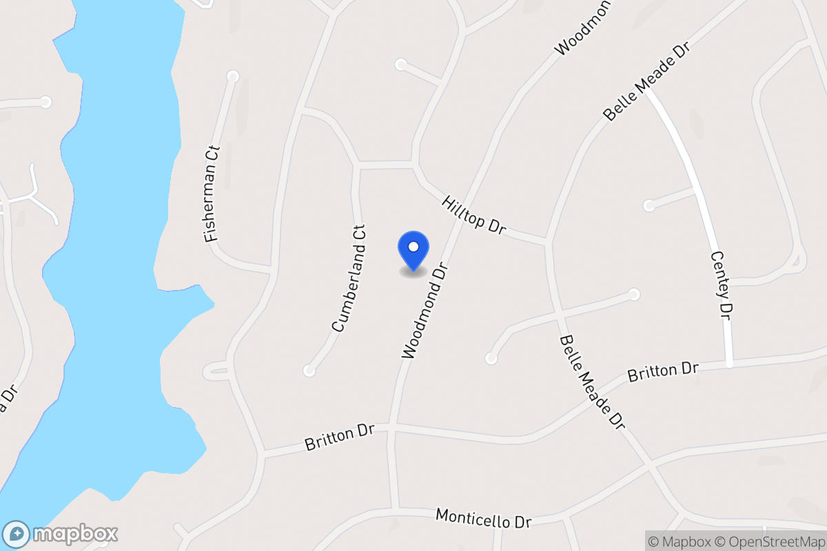 Map of 5116 Woodmond Dr